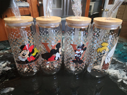 20oz Designer Glass Cups